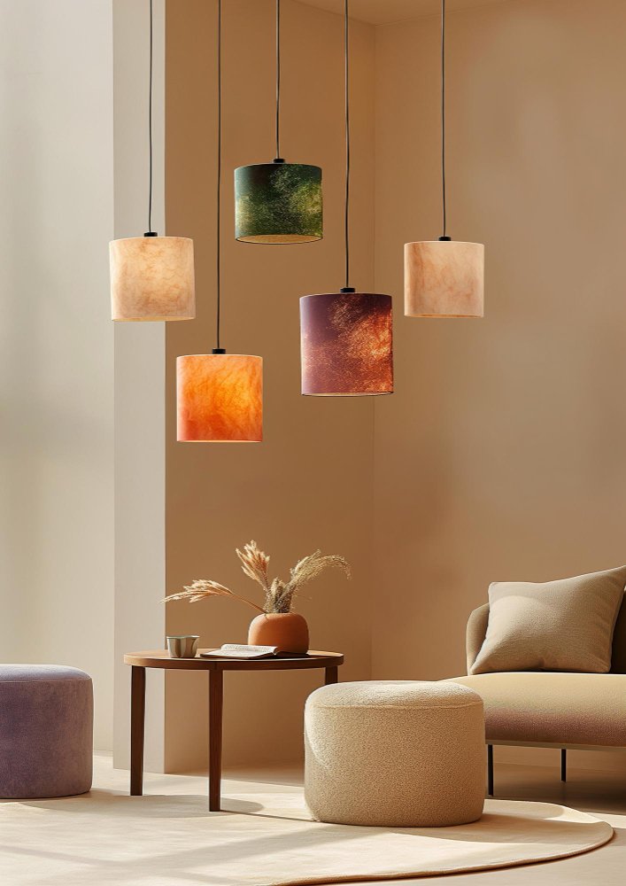 plafonniers couleurs